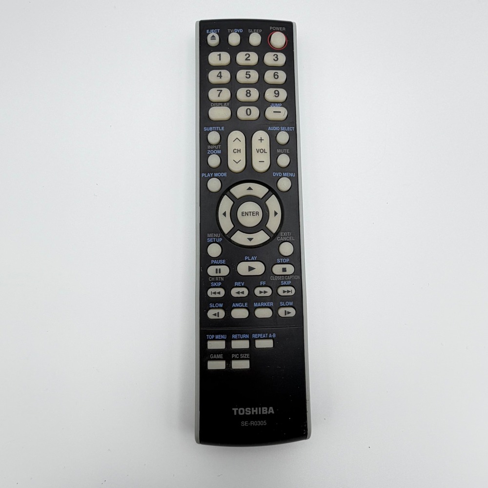 Toshiba SE-R0305 OEM TV DVD Combo Remote Control Tested Working